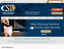 Tablet Screenshot of capitalsecuritybank.com